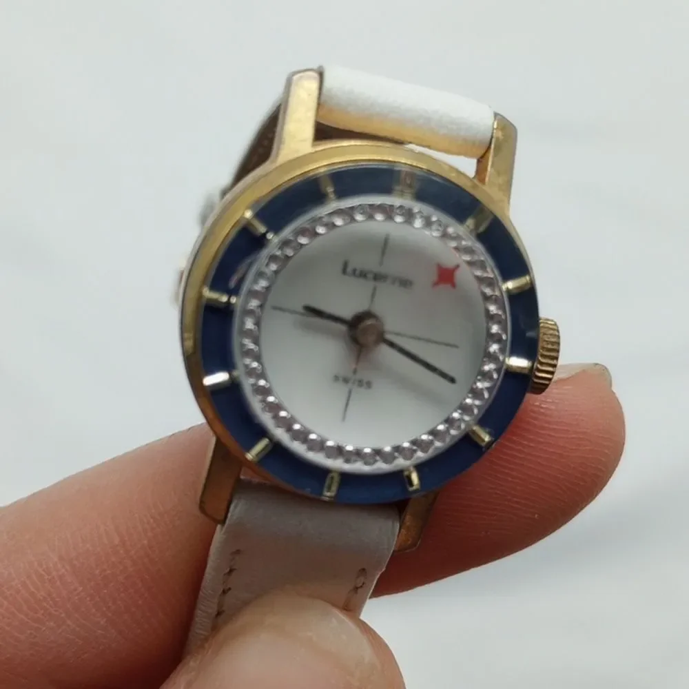 Vintage Lucerne White Ladies Watch Swiss Made